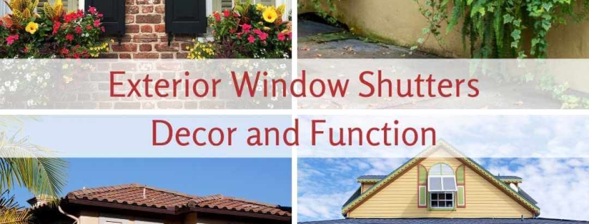 Exterior Window Shutters Decor and Functionality