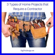 Projects that Require a Contractor