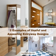 3 Examples of Useful and Appealing Entryway Designs