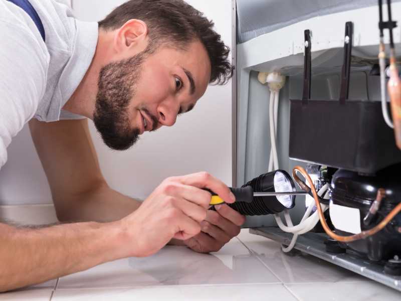 Appliance repair for refrigerator