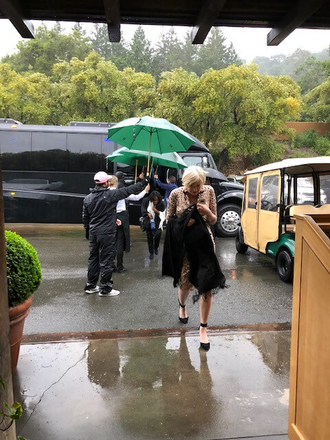 Signature Kitchen Series Coming off the bus in the rain