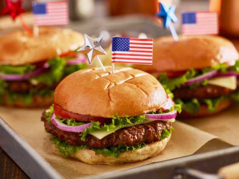 Hamburgers 4th of July Delicious Treats