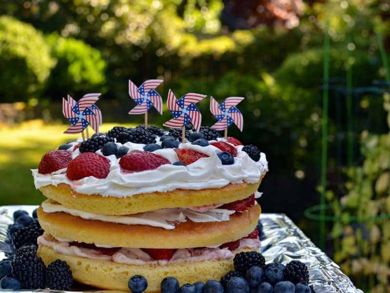 Cake Bring on the Red, White, and Blue for 4th of July Delicious Treats