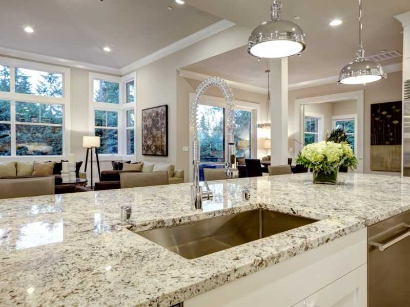 quartz kitchen counter table top