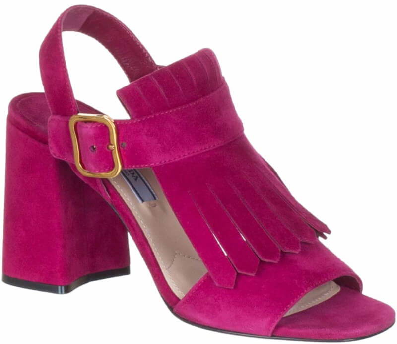 Prada Fuchsia Suede Sandals Styles of Shoes