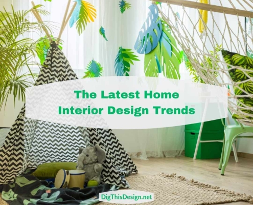 The Latest Home Interior Design Trends Cover Image with Greenery in Children's room