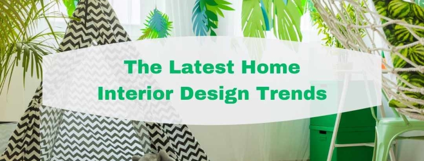 The Latest Home Interior Design Trends Cover Image with Greenery in Children's room