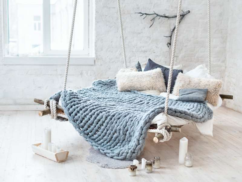 Rope Bed Comfort Touches for a Cozier Interior