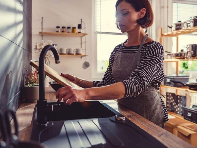 Space-saving Cutting Board Over Sink