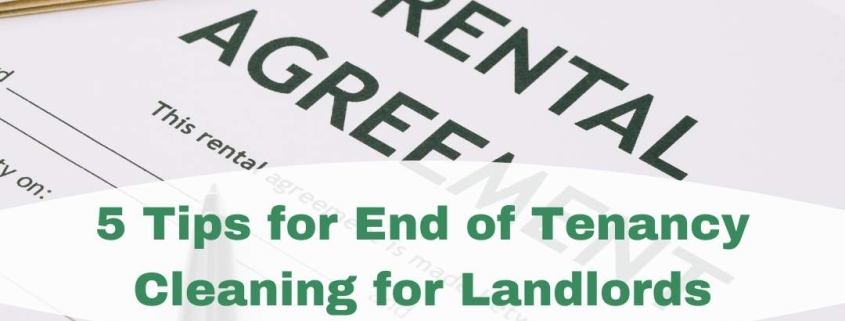 5 Tips for End of Tenancy Cleaning for Landlords