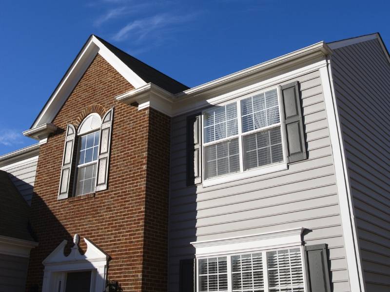 Home with Brick and Vinyl Siding