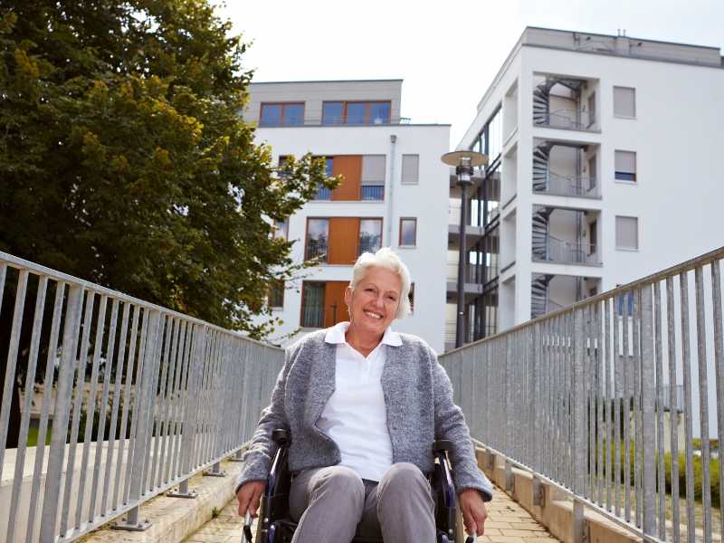 Elderly family members with ramp