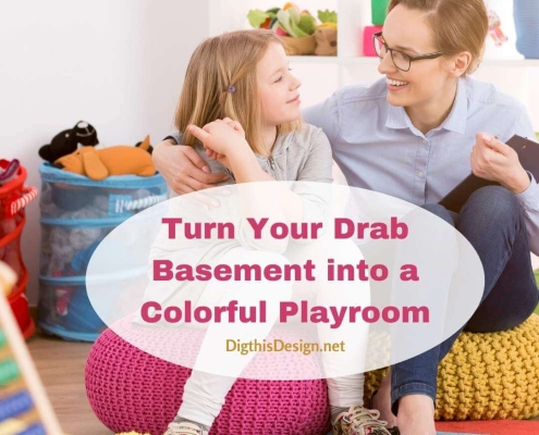 Turn Your Drab Basement into a Colorful Playroom