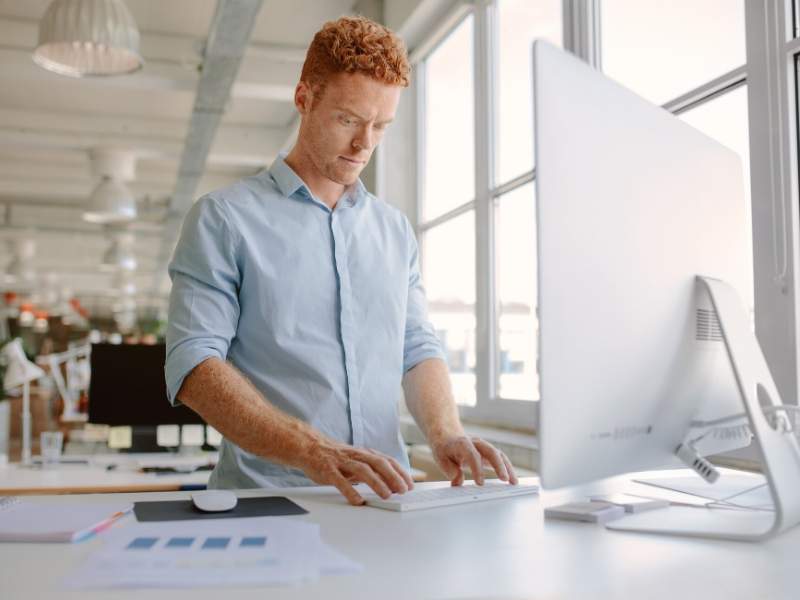 Ergonomic furniture standing desk