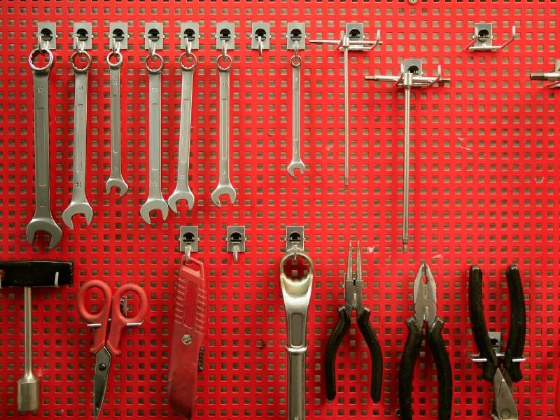 Colorful Garage Cabinetry