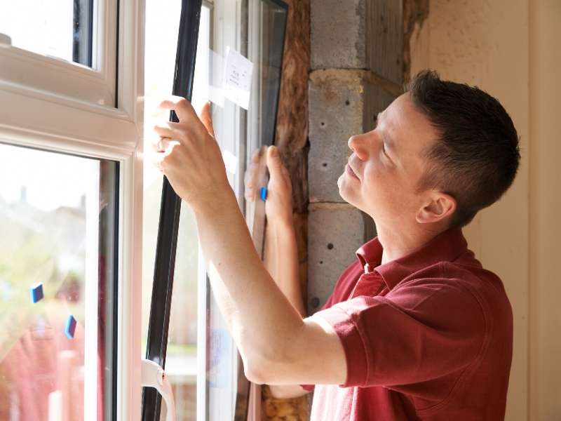 double-pane glass windows