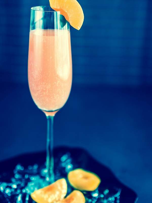 Peach Apricot Bellini Cocktails