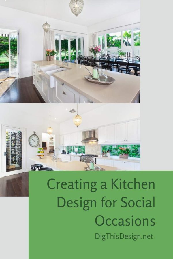 Creating a Kitchen Design for Social Occasions 