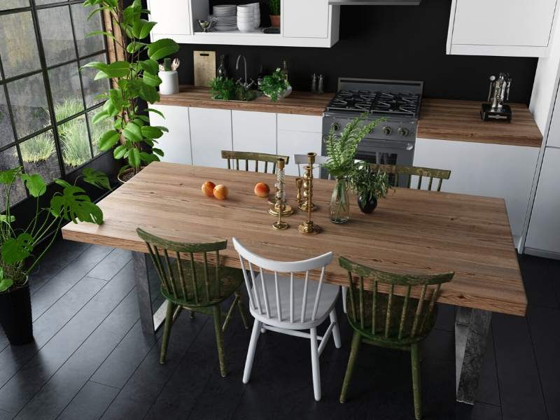 eat in kitchen design modern