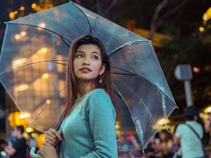 Rainy Day Fashion Clear Umbrella