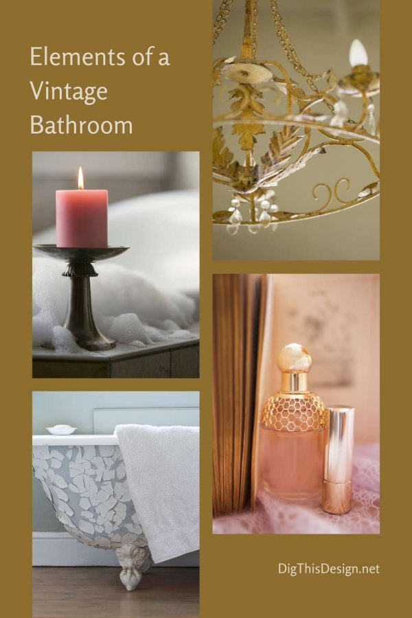 Elements of a Vintage Bathroom Style