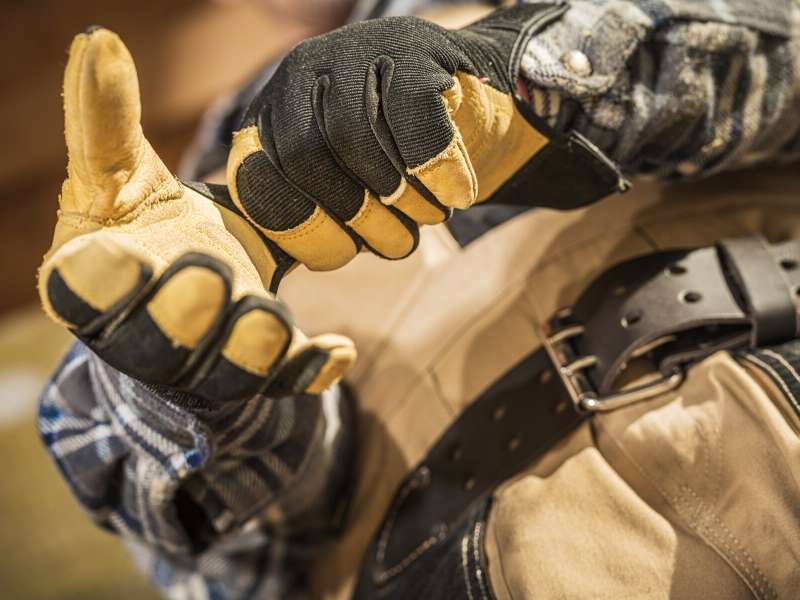 Construction workers cold weather gear