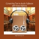 Converting Text to Audio Software with Voice Options