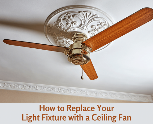 How to Replace Your Light Fixture with a Ceiling Fan