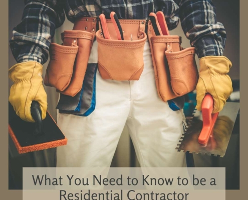 Becoming a Residential Contractor