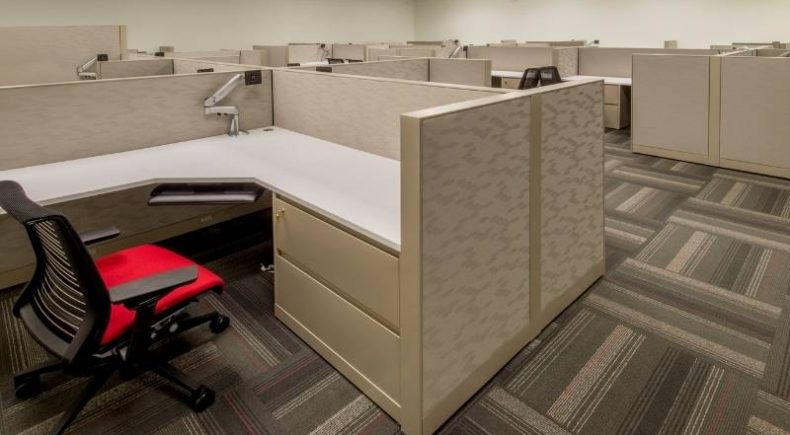 Bad Office Design - all cubicles - no natural light.