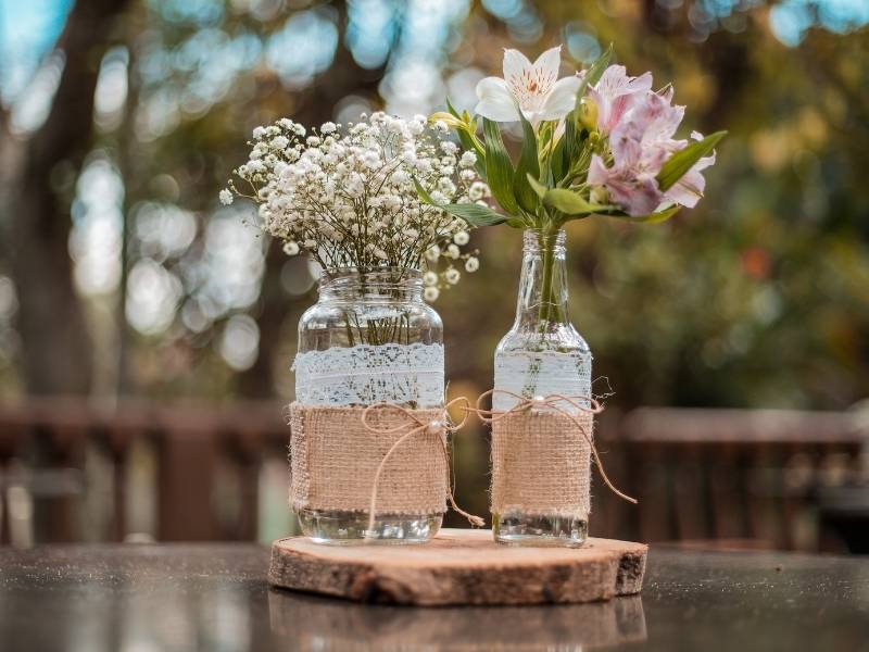 How to Plan for a Post Lockdown Wedding - DIY Centerpieces