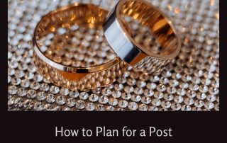 How to Plan for a Post Lockdown Wedding - Two Gold Wedding Bands on a mat of diamonds.