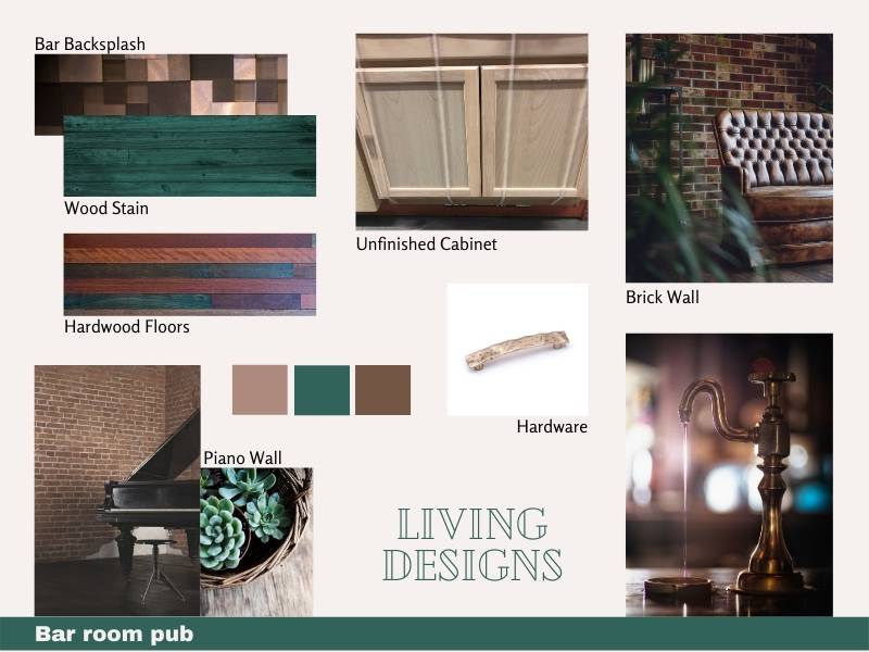 Living Designs Bar Room Pub Mood Boards