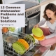 12 Common Dishwasher Problems and Their Solutions - lady in front of dishwasher with green and orange dishes.