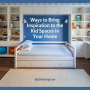 Ways to Bring Inspiration to the Kid Spaces in Your Home - organized kids room with shelves and trundle bed.