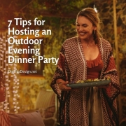 Hosting an Outdoor Evening Dinner Party