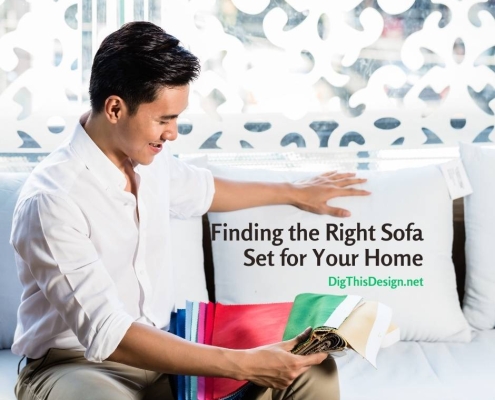 Finding the Right Sofa Set for Your Home - man looking a fabric samples for his new sofa.