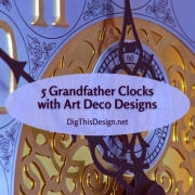 Grandfather Clocks with Art Deco Designs