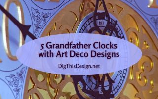 Grandfather Clocks with Art Deco Designs