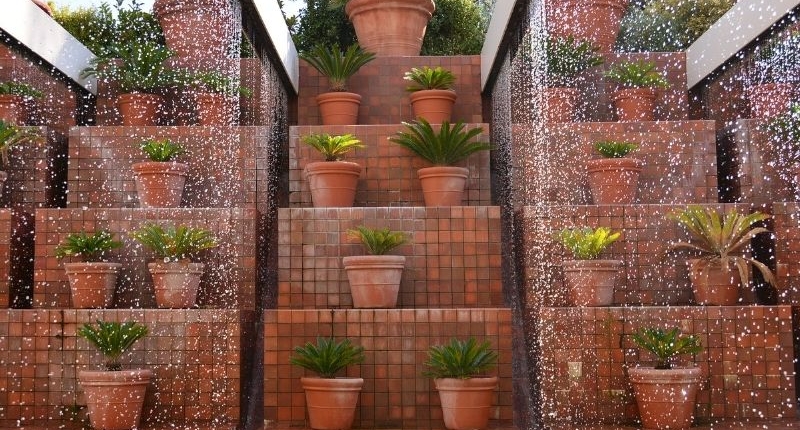 9 Water Conservation Garden Design Ideas - Water conserving pots.