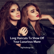 Straight and sleek red hair model.
