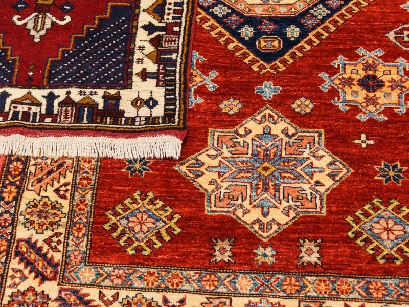 Oriental rugs on display