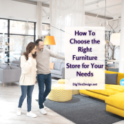 How To Choose the Right Furniture Store for Your Needs - Young couple shopping for furniture.