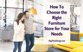 How To Choose the Right Furniture Store for Your Needs - Young couple shopping for furniture.