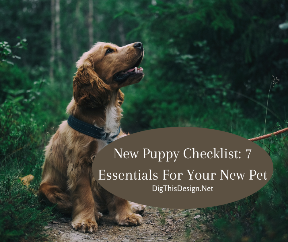 new puppy checklist