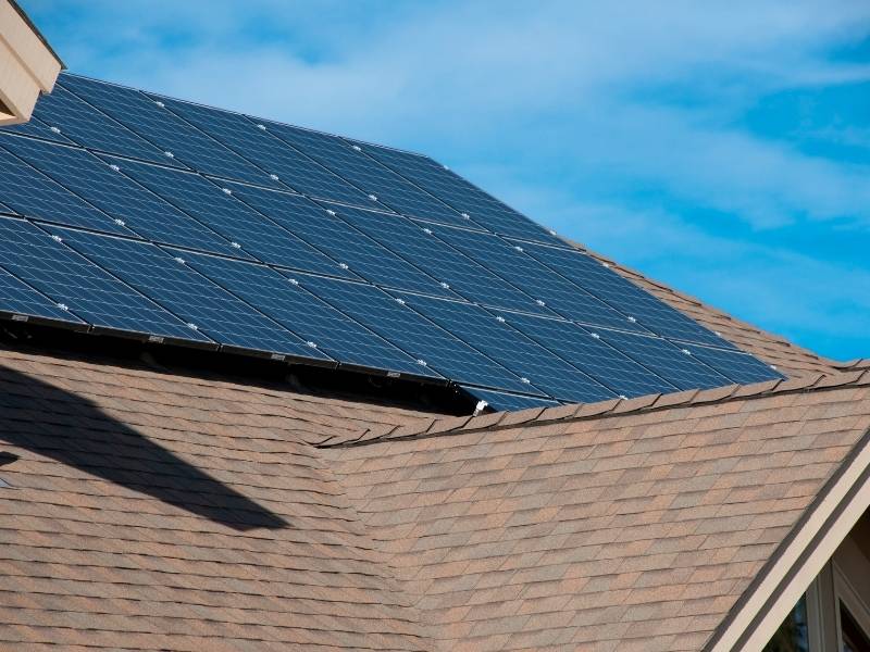 7 Ways to Have a Green Home - solar panels to catch some sun rays.