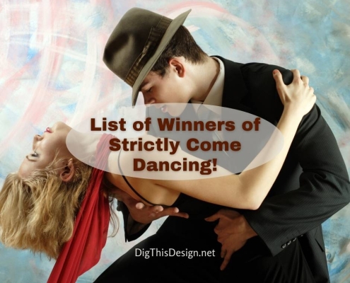 List of Winners of Strictly Come Dancing! Image of couple dancing.