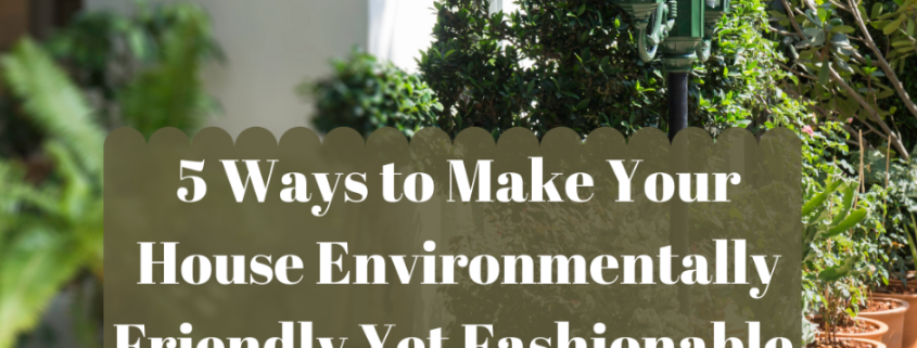 Make Your House Environmentally Friendly