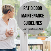Patio Door Maintenance Guidelines