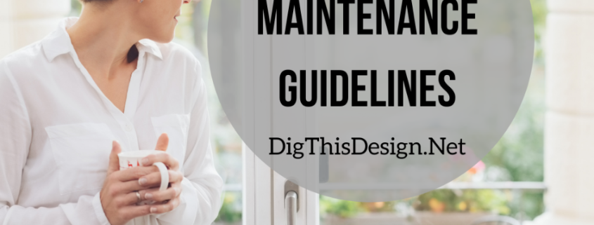 Patio Door Maintenance Guidelines